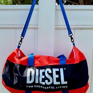 Diesel Bold Red and Black Duffel Bag/LIMITED EDITION